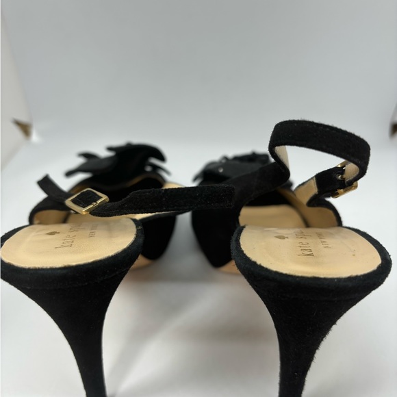 Stunning Kate Spade 4” Slingback Stilettos Size 8 with sequined bow - Picture 2 of 6